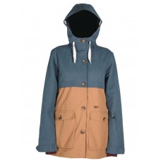 Giacca Snowboard Donna - Ride - Capital Fishtail - Col. Indigo Wash Out / Camel - Winter Jacket